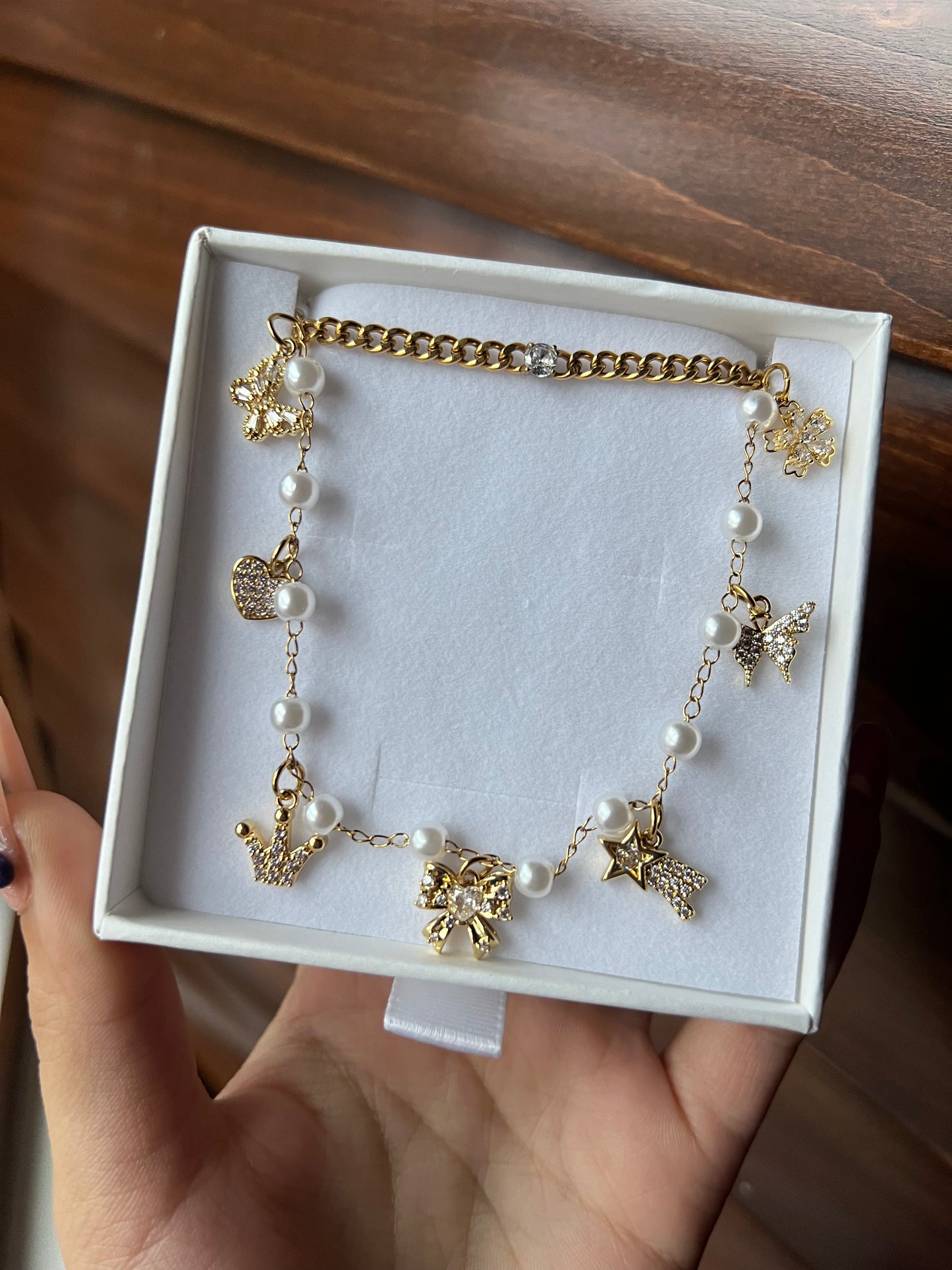 Custom Charm Anklet anklet Precious Jewels LLC
