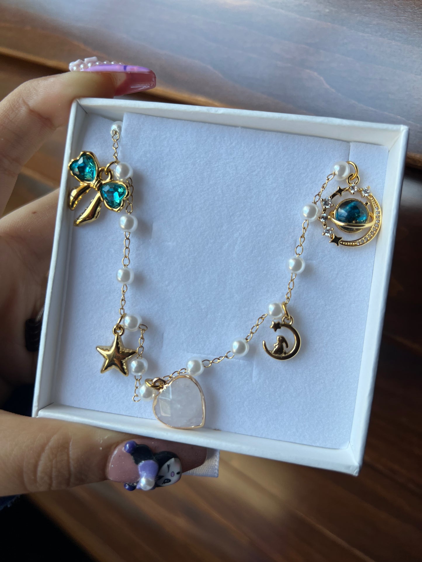 Custom Charm Anklet anklet Precious Jewels LLC