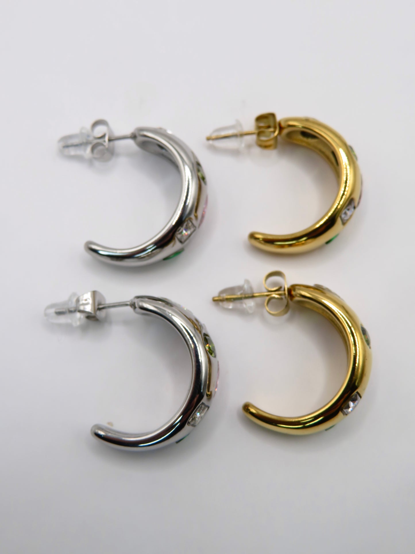 Gemstone Accent Earrings earrings Precious Jewels LLC