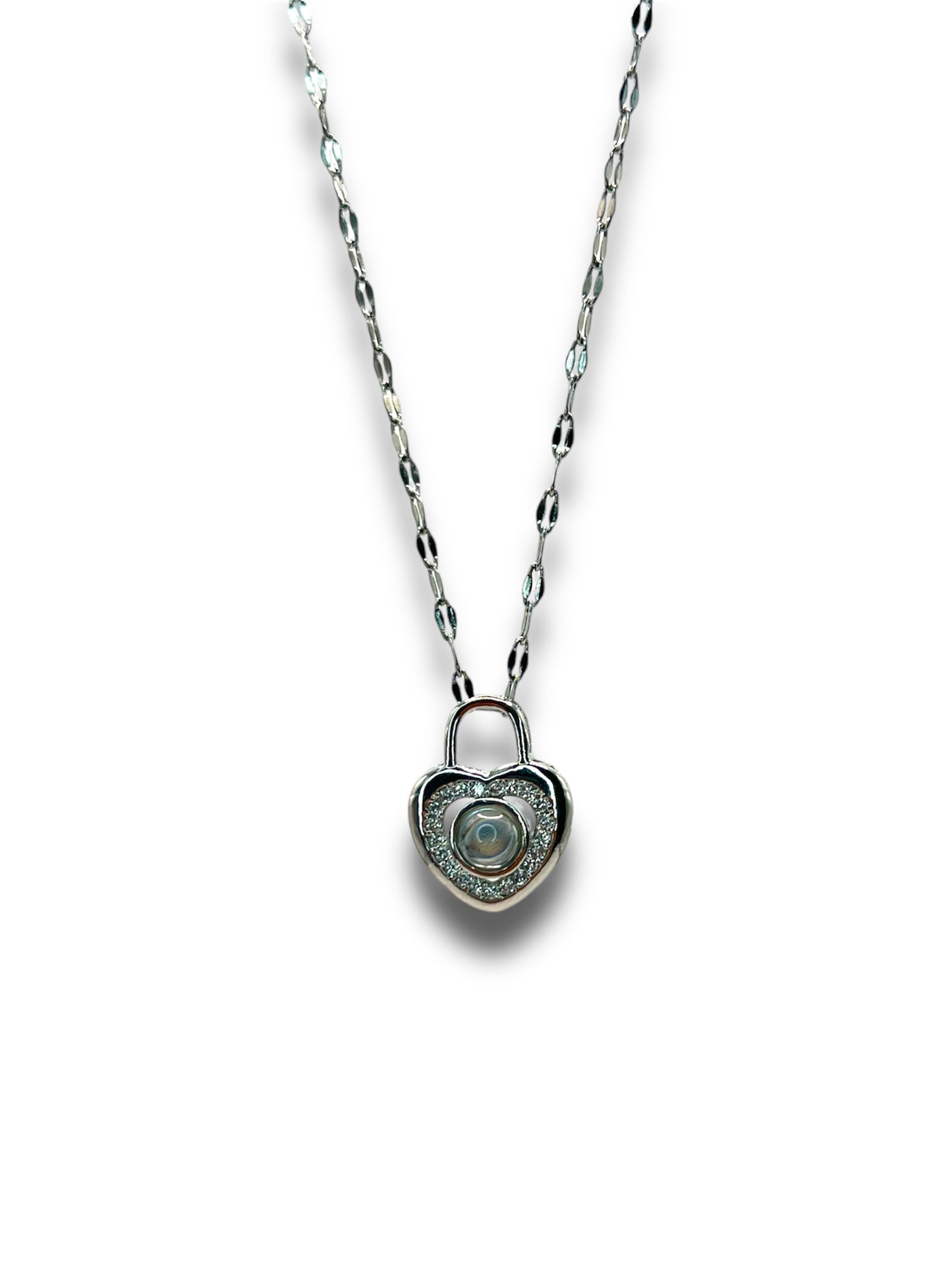 Heart Lock 100 Language I Love You Necklace Necklace Precious Jewels