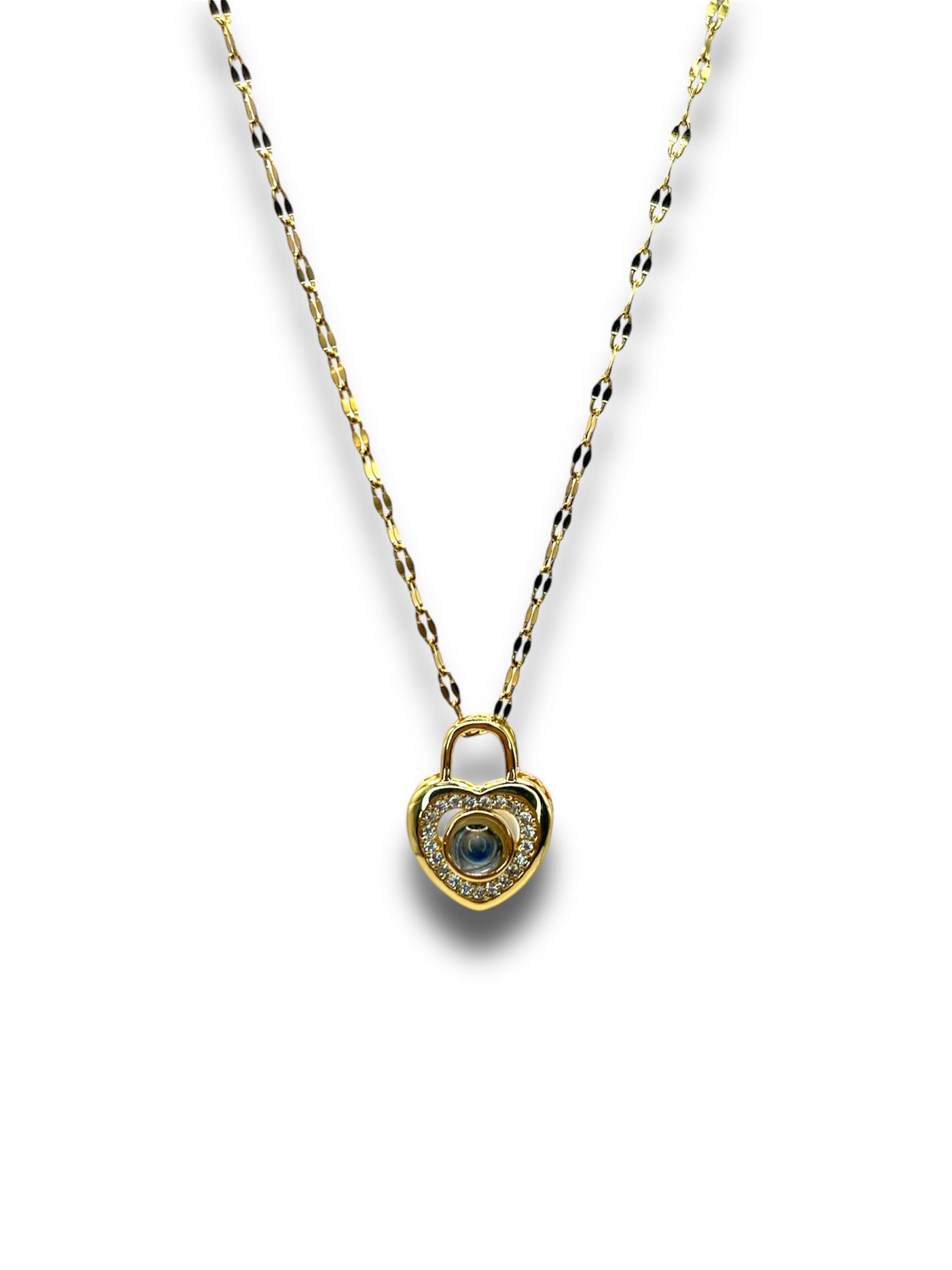 Heart Lock 100 Language I Love You Necklace Necklace Precious Jewels