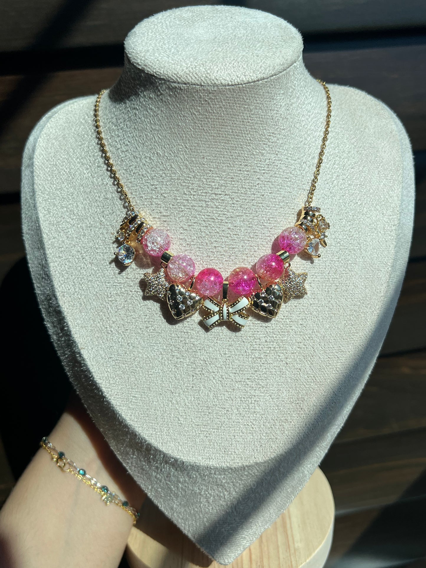 Sugar Star Beaded Charm Necklace