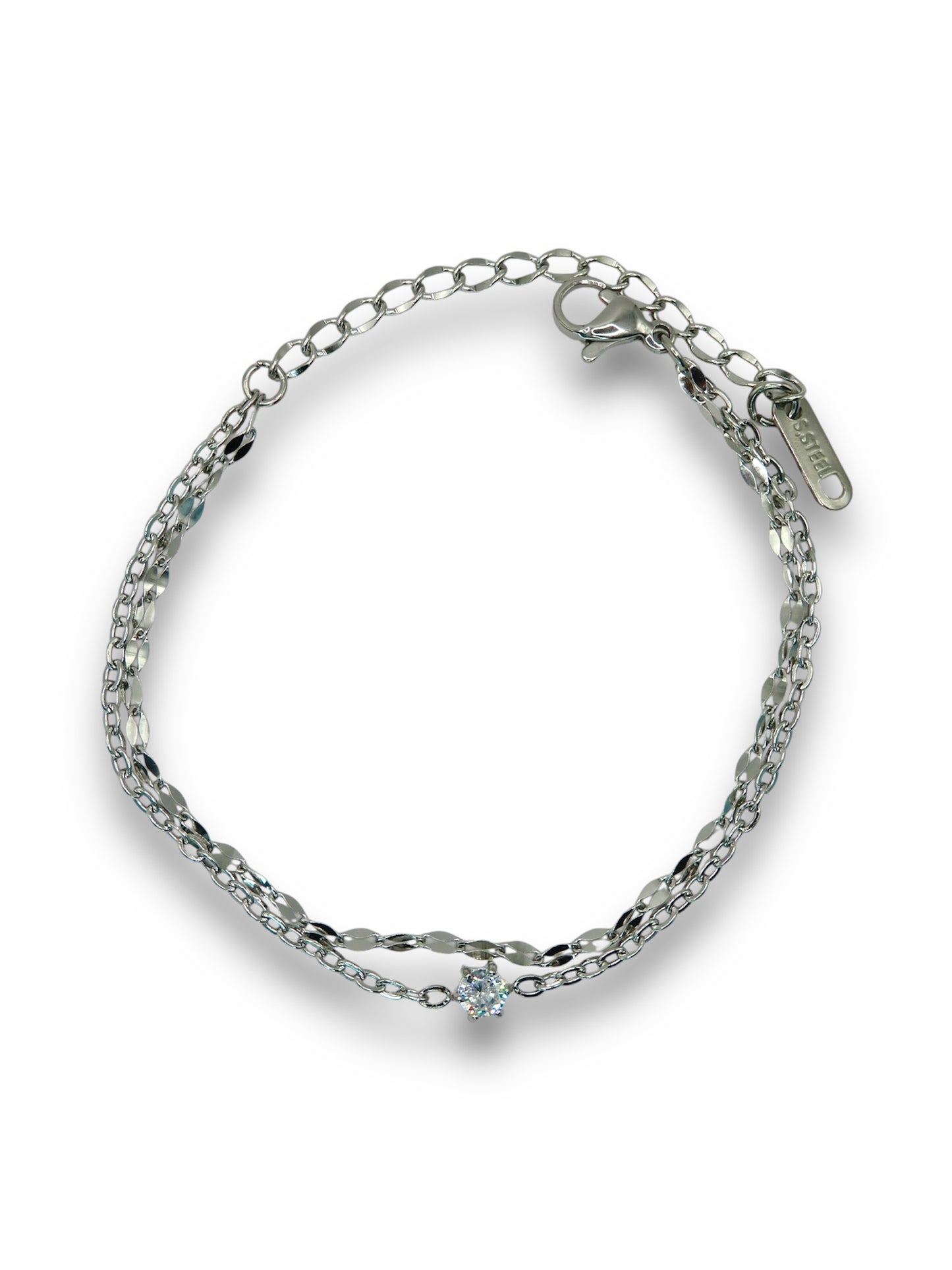 Delicate Duo Chain Bracelet bracelet Precious Jewels Silver