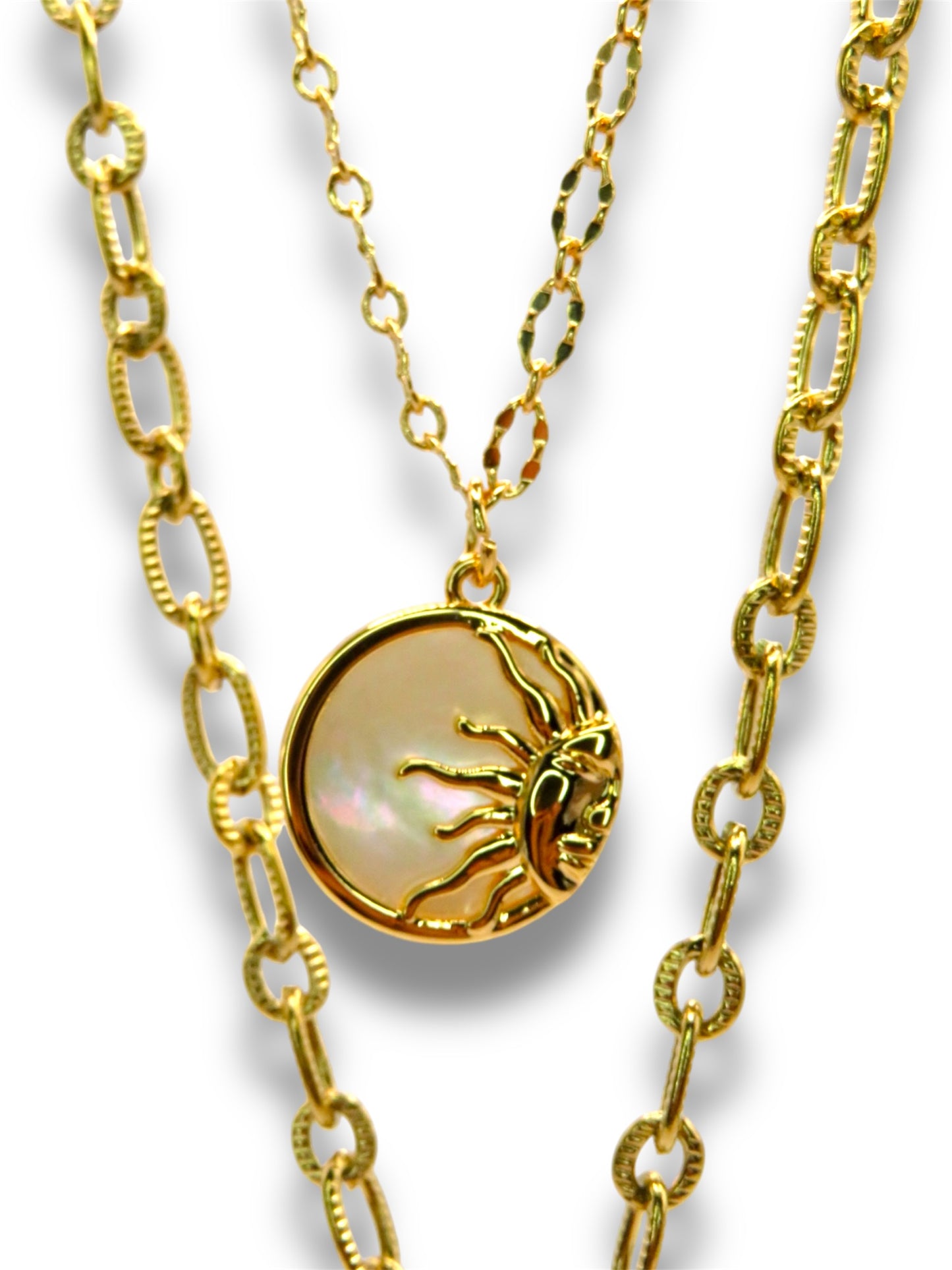 Eclipse Opal Necklaces Necklace Precious Jewels Sun Gold