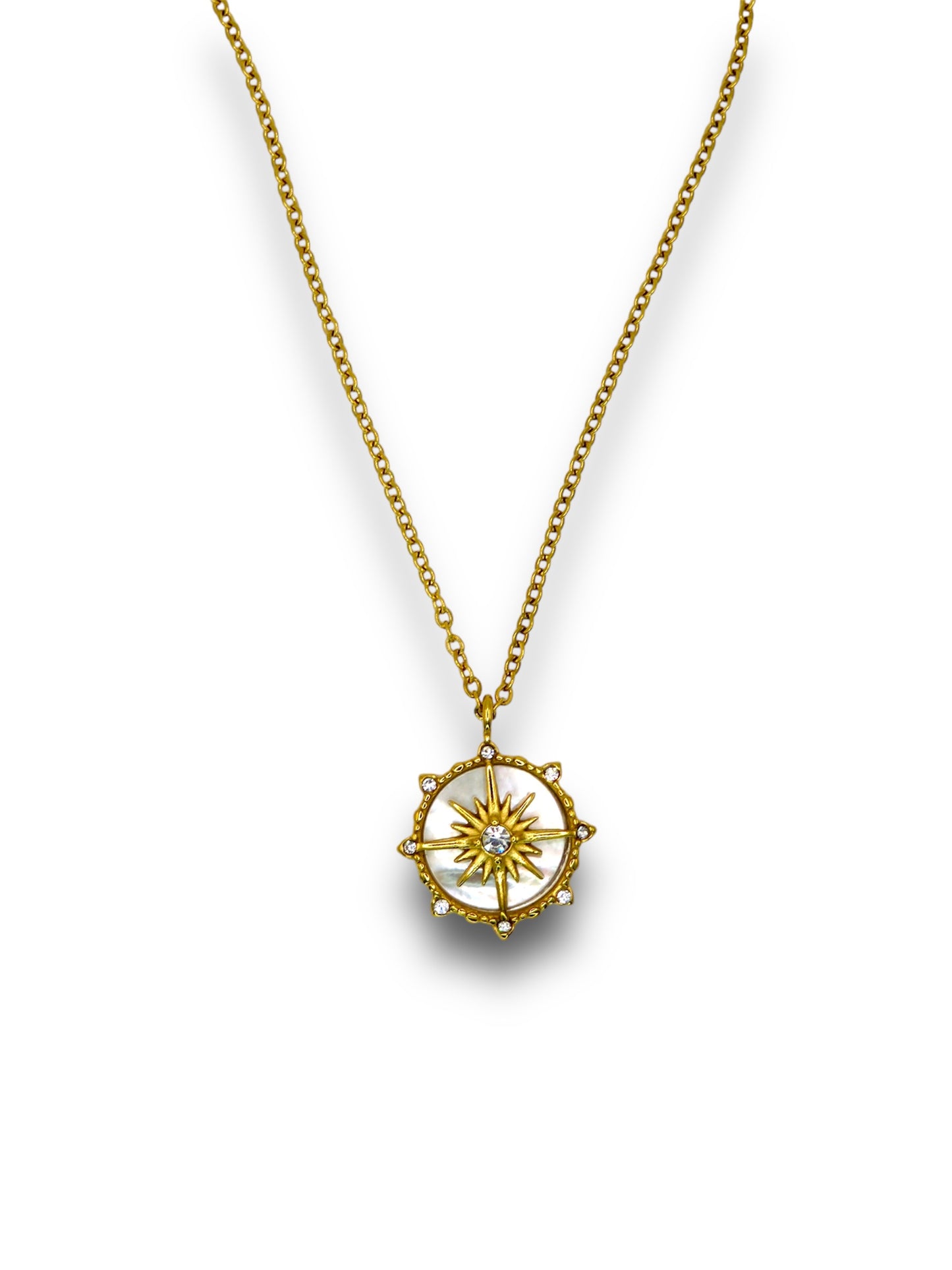 Celestial Compass Necklace Necklace Precious Jewels Gold