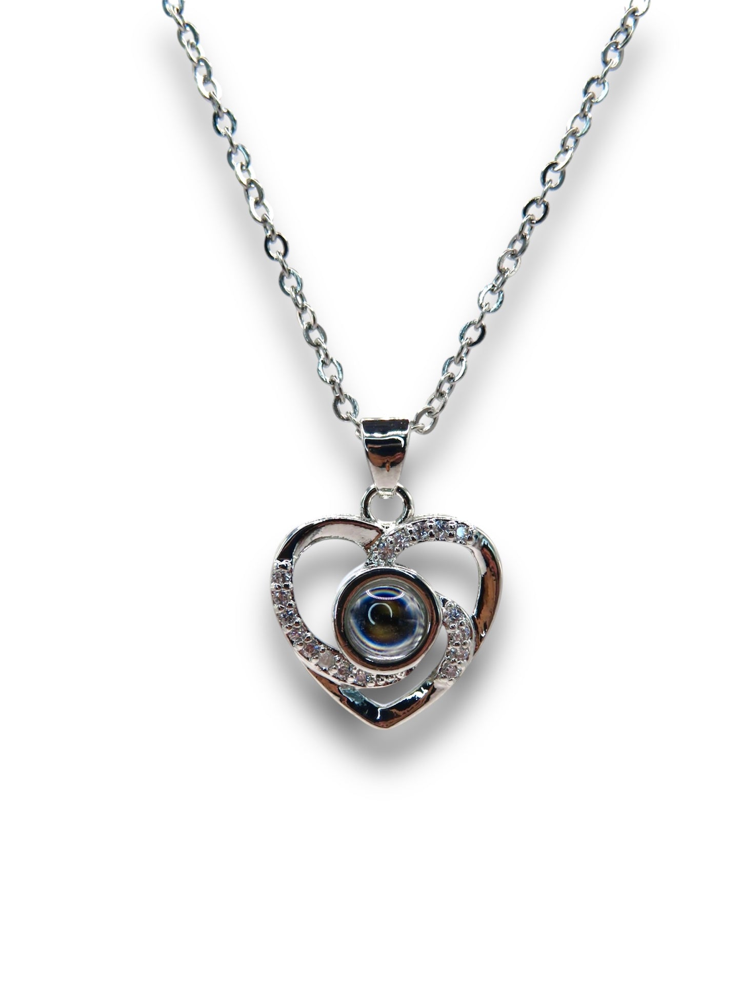 Heart 100 Language I Love You Necklace Necklace Precious Jewels Silver