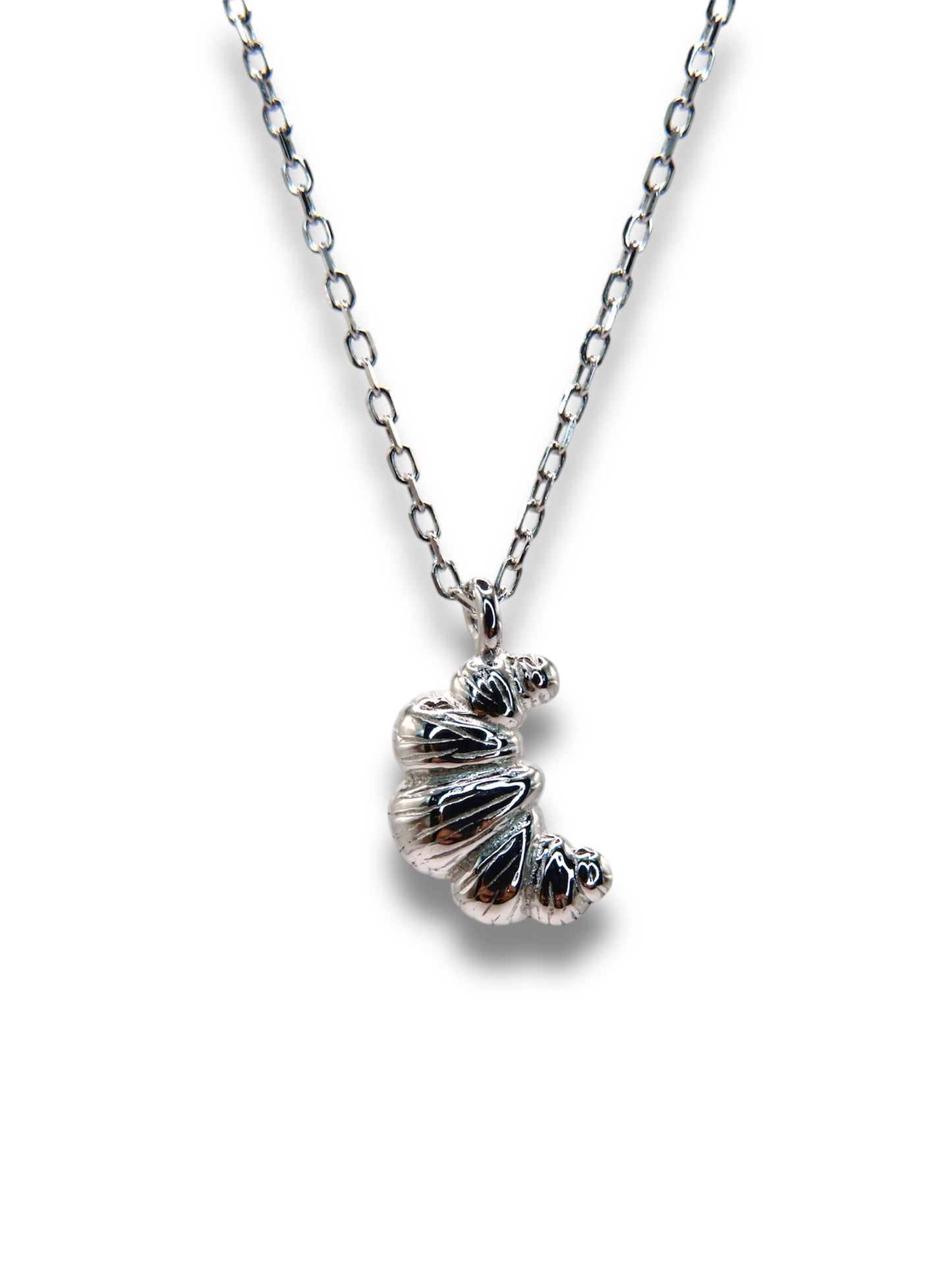 Croissant Necklace Necklace Precious Jewels Silver