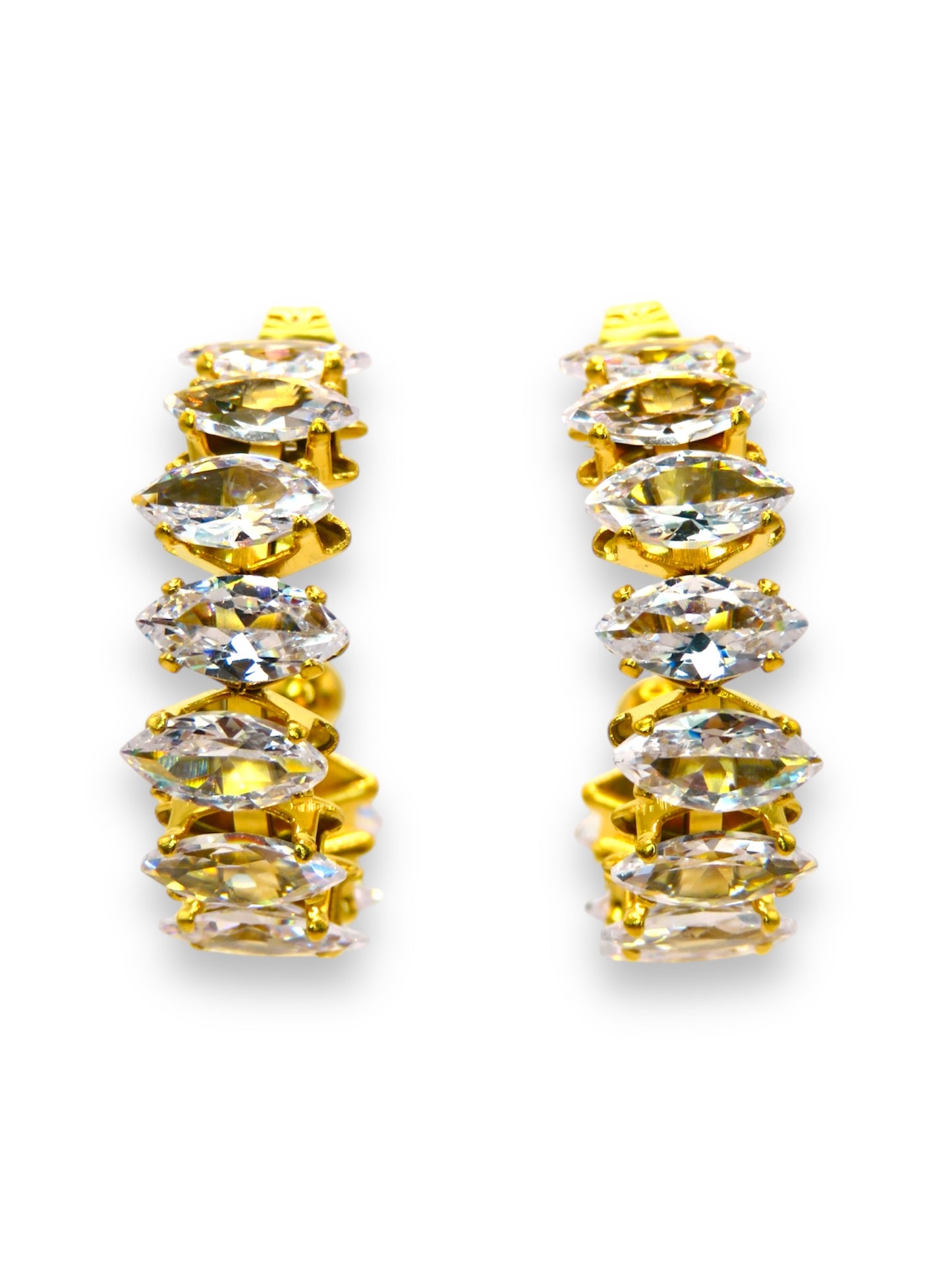 Bling Hoops earrings Precious Jewels