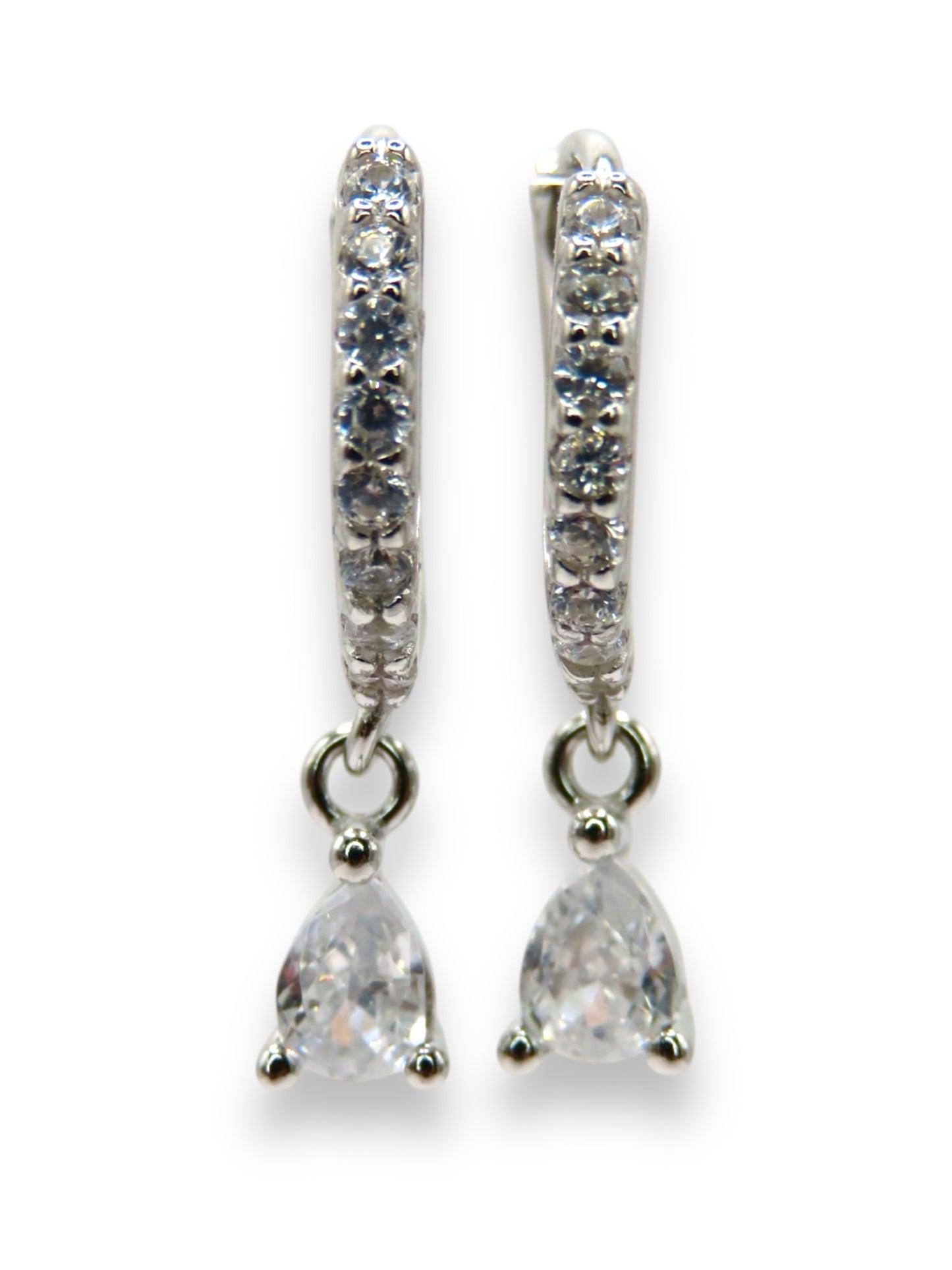 Crystal Dew Hoop Earrings earrings Precious Jewels LLC