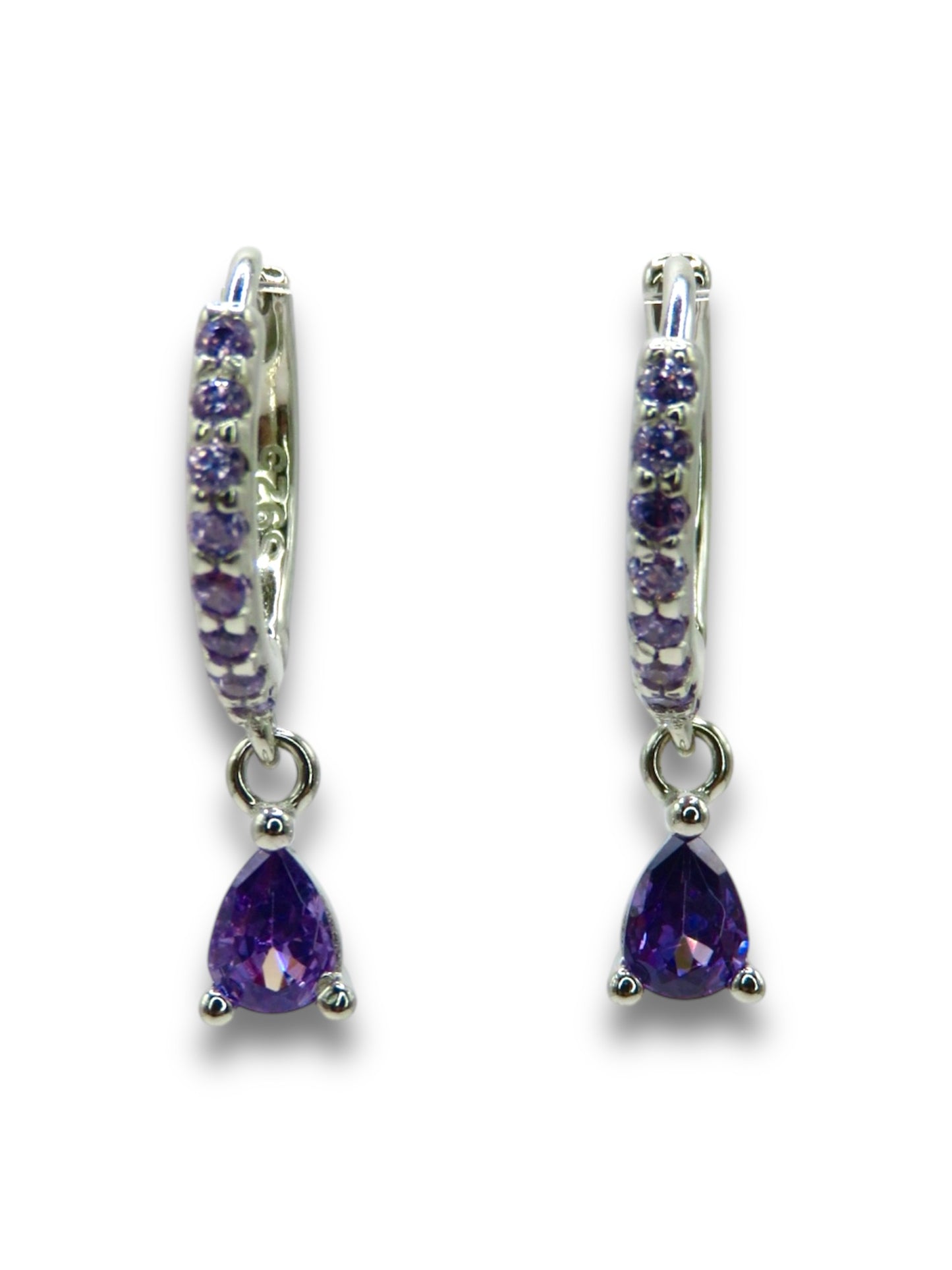 Amethyst Dream Hoops earrings Precious Jewels