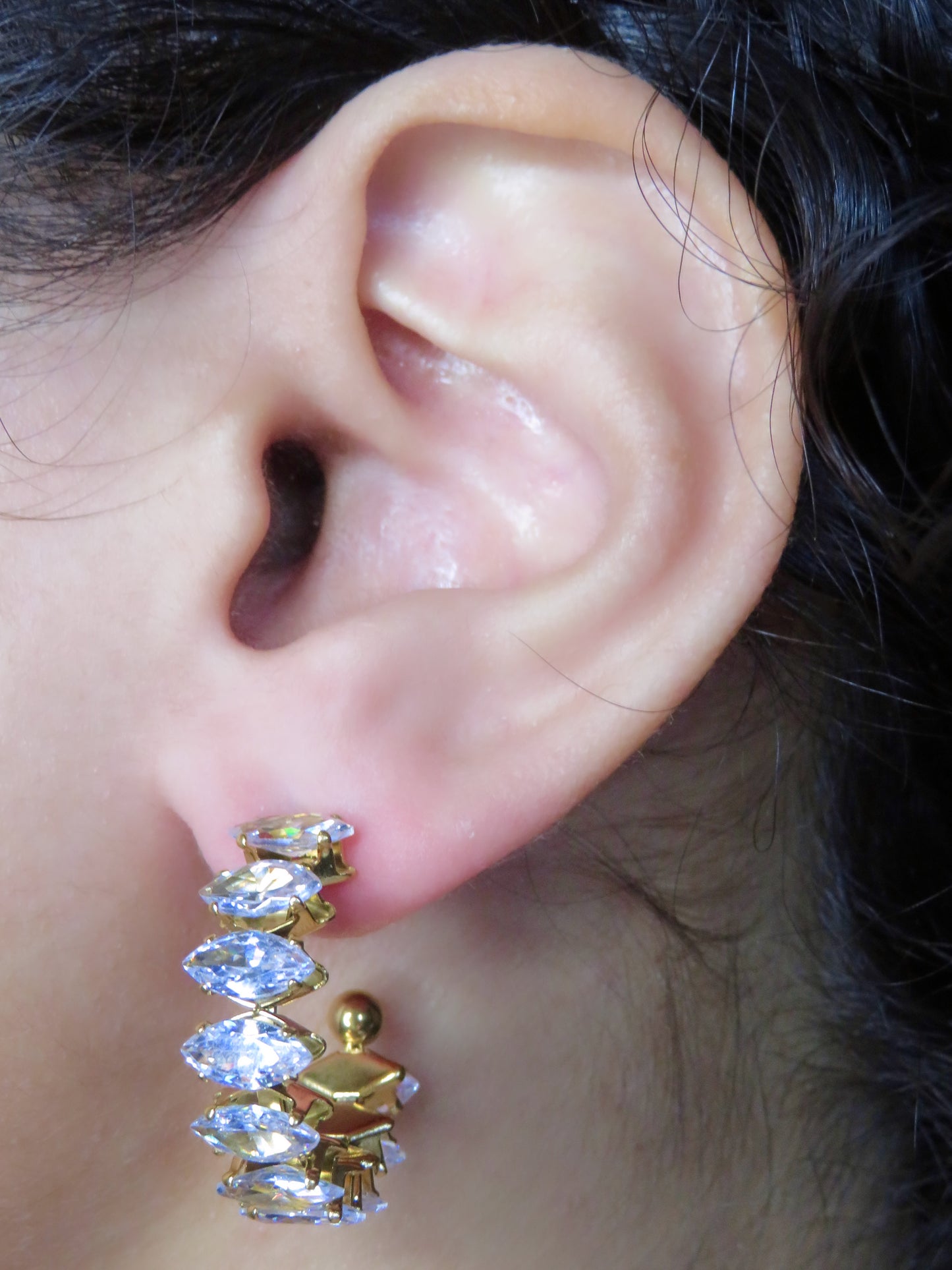 Bling Hoops earrings Precious Jewels