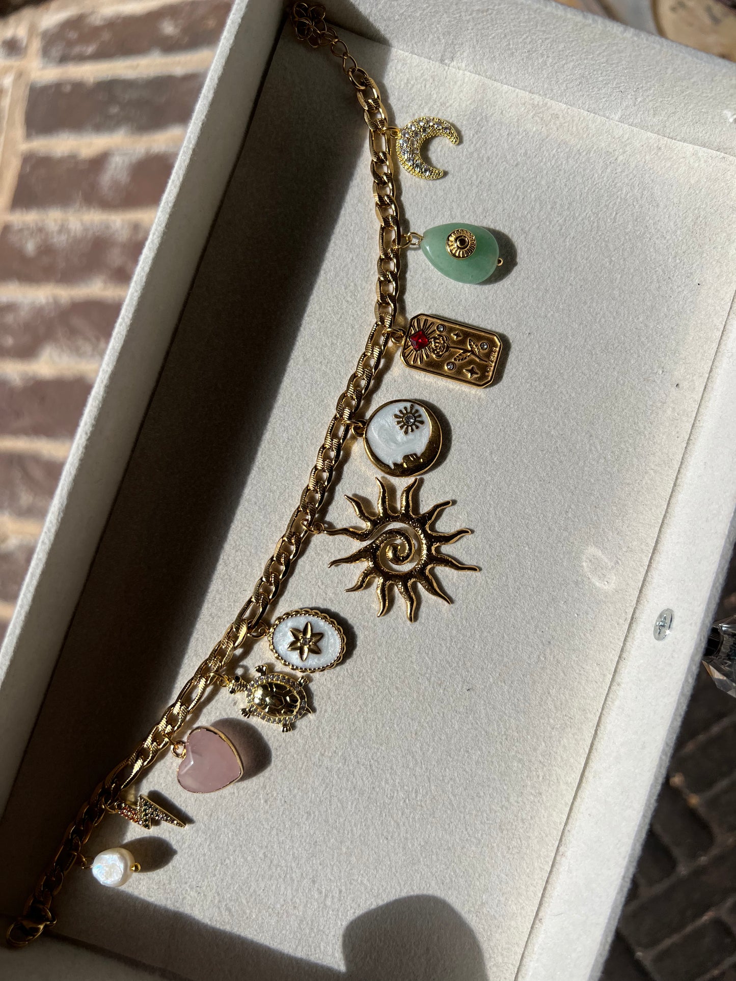 Custom Charm Anklet anklet Precious Jewels LLC