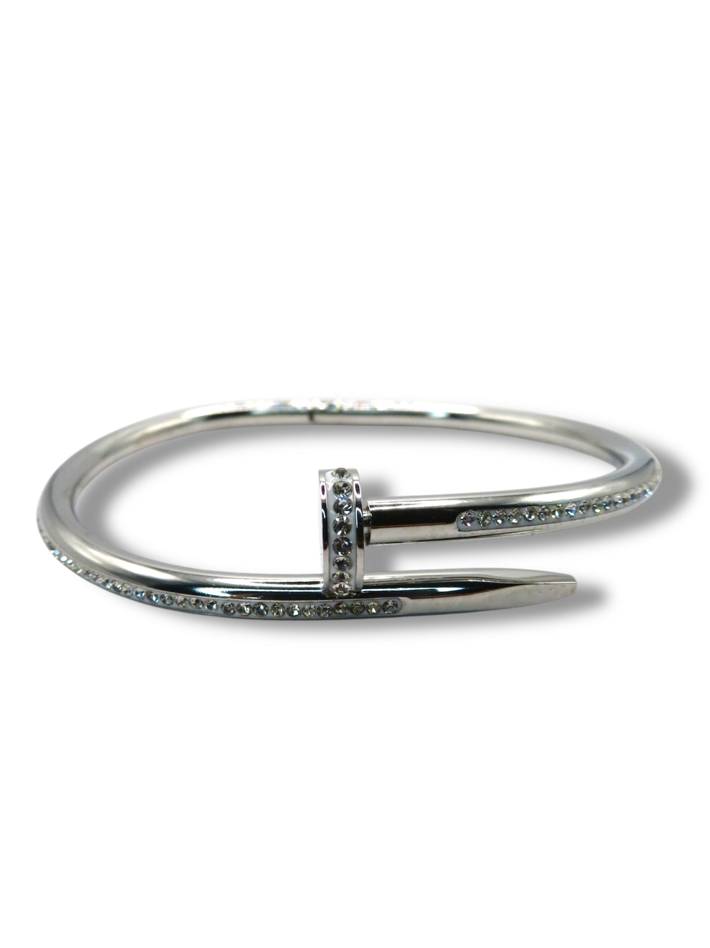 Nail Bangle bangle Precious Jewels LLC Silver