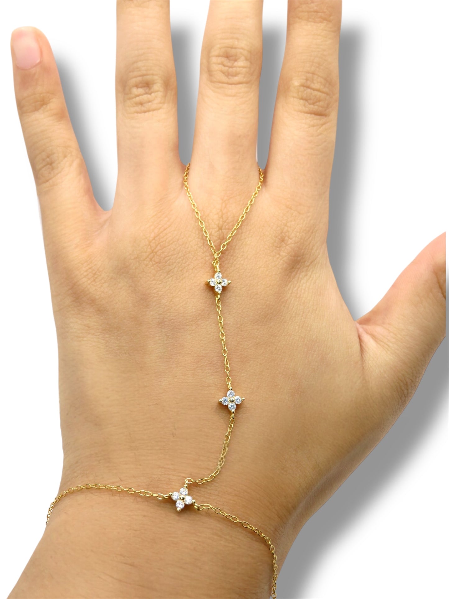 Enchained Beauty Hand Chain handchain Precious Jewels LLC