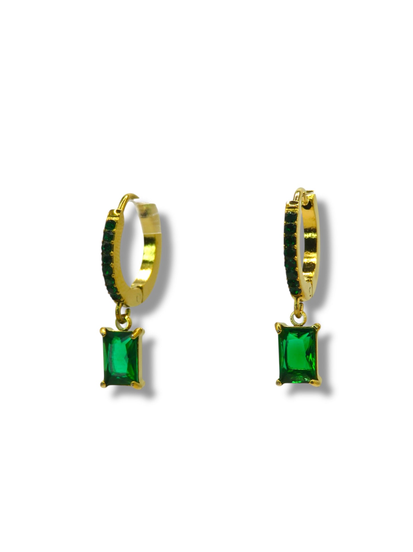 Crush Candy Hoops earrings Precious Jewels LLC Green