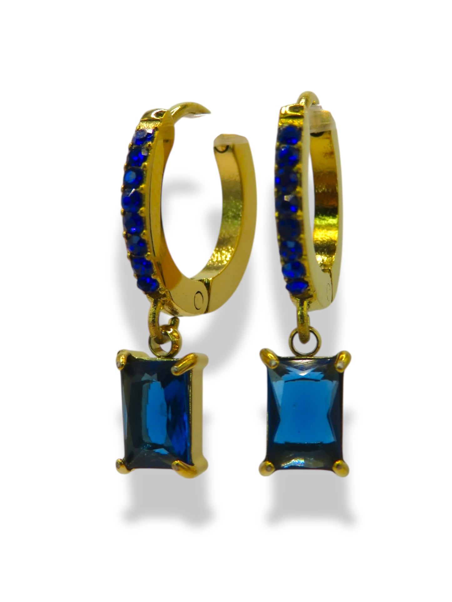 Crush Candy Hoops earrings Precious Jewels LLC Navy