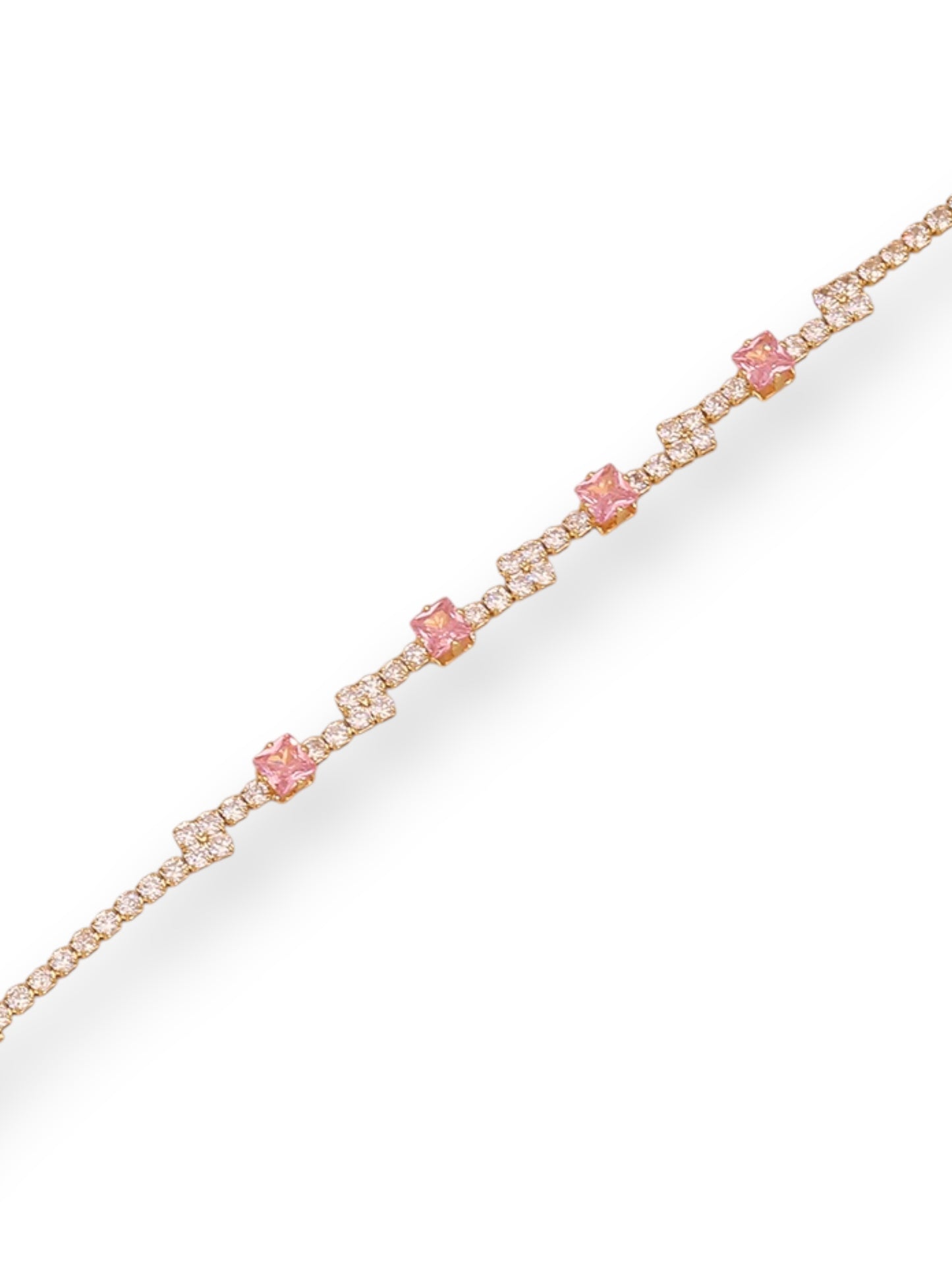 Pretty in Pink Bracelets bracelet Precious Jewels LLC Zigzag Square