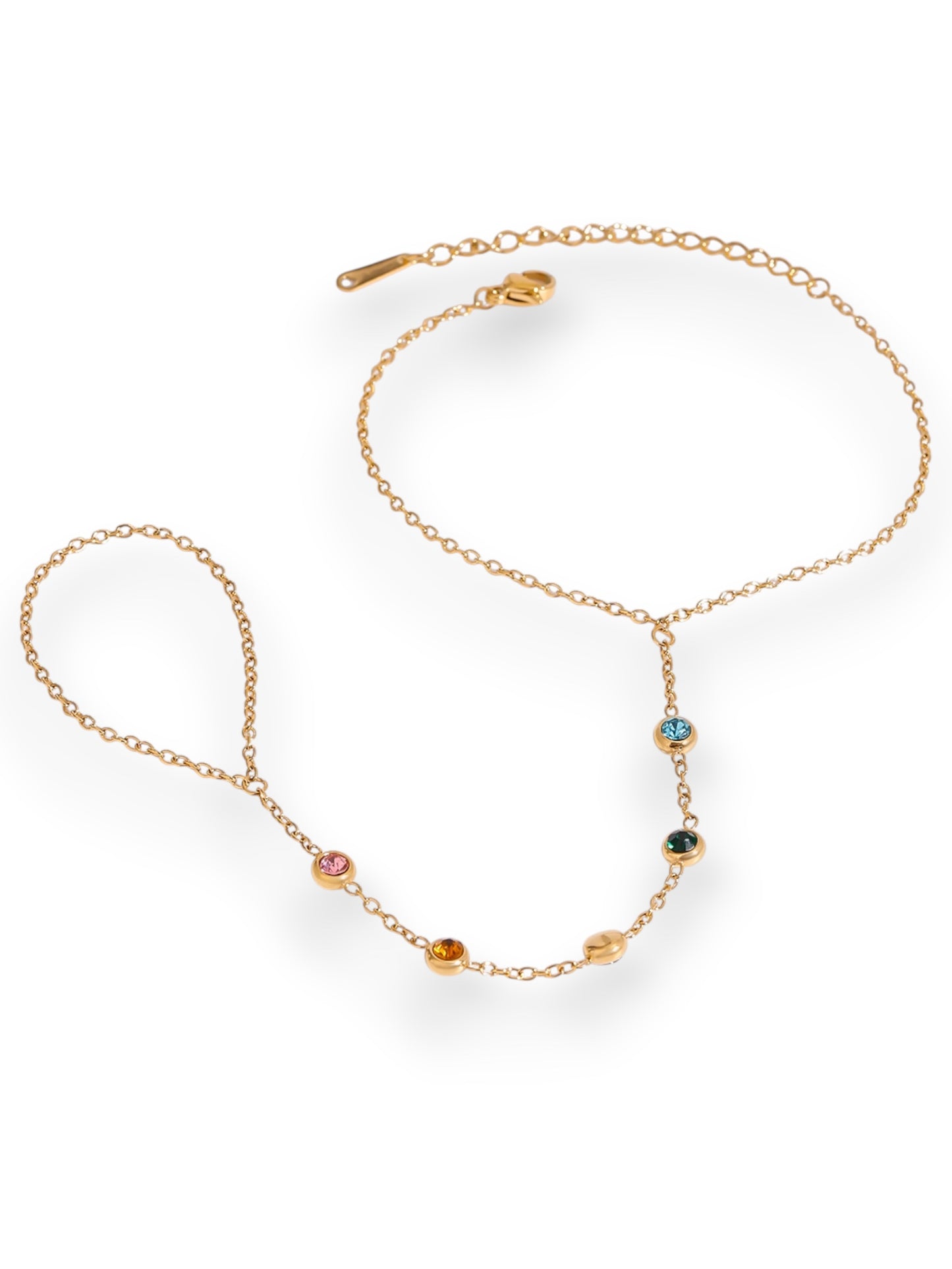 Colorful Handchain hand chain Precious Jewels LLC