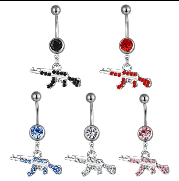 Pew-Pew Belly Piercing body piercing Precious Jewels