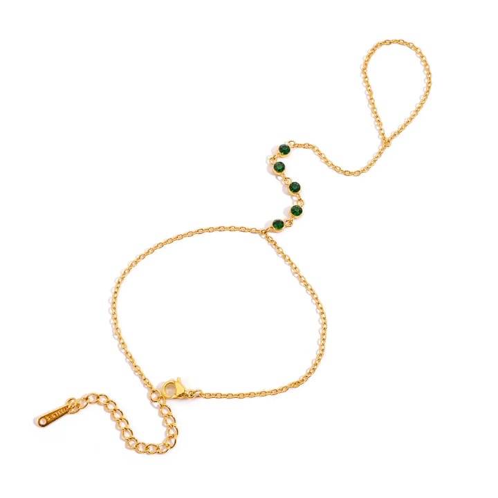 Emerald Hand Chains