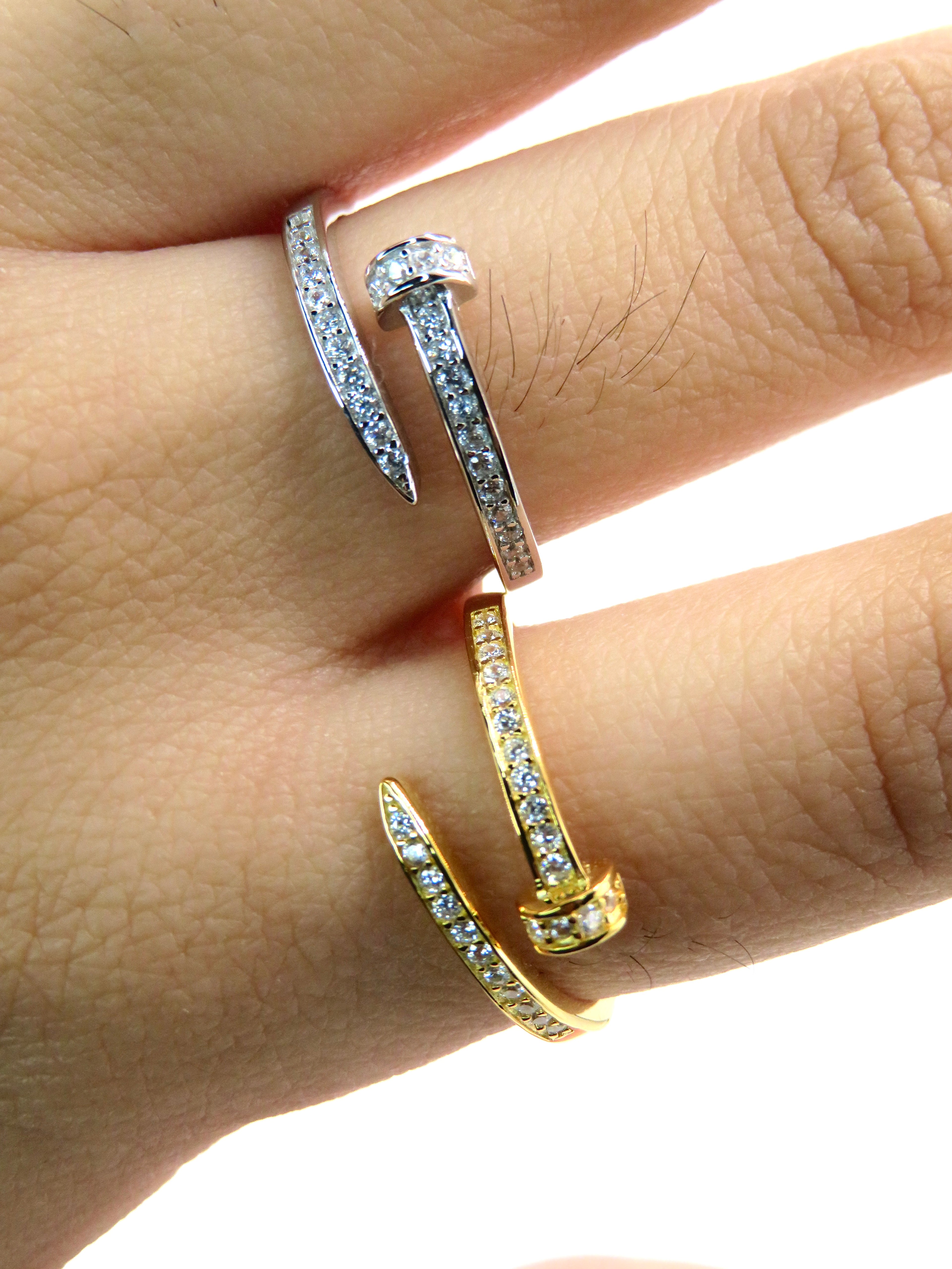 Adjustable Nail Ring ring Precious Jewels LLC