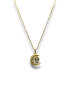 Crescent Moon 100 Language I Love You Necklace Necklace Precious Jewels