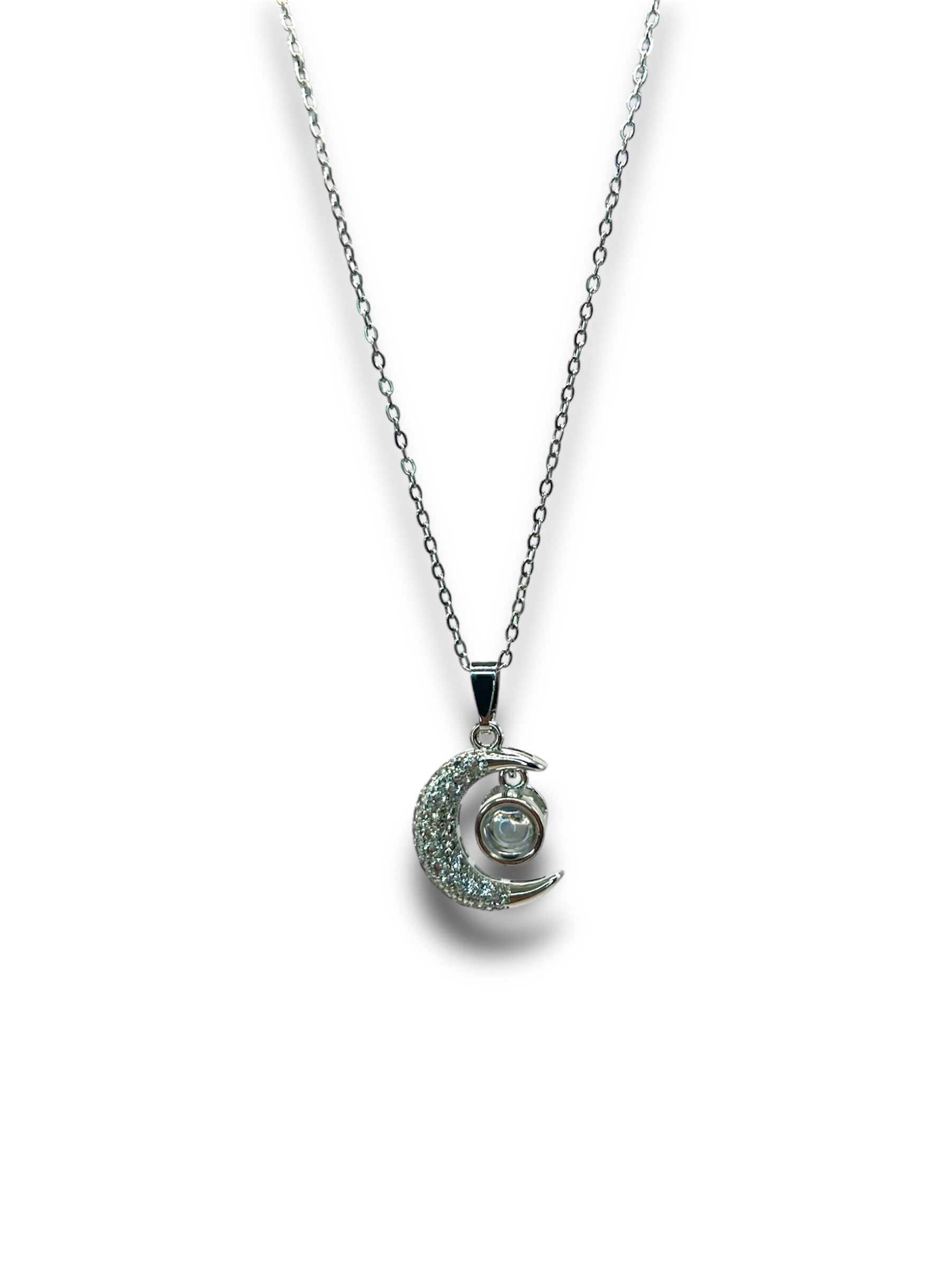 Crescent Moon 100 Language I Love You Necklace Necklace Precious Jewels