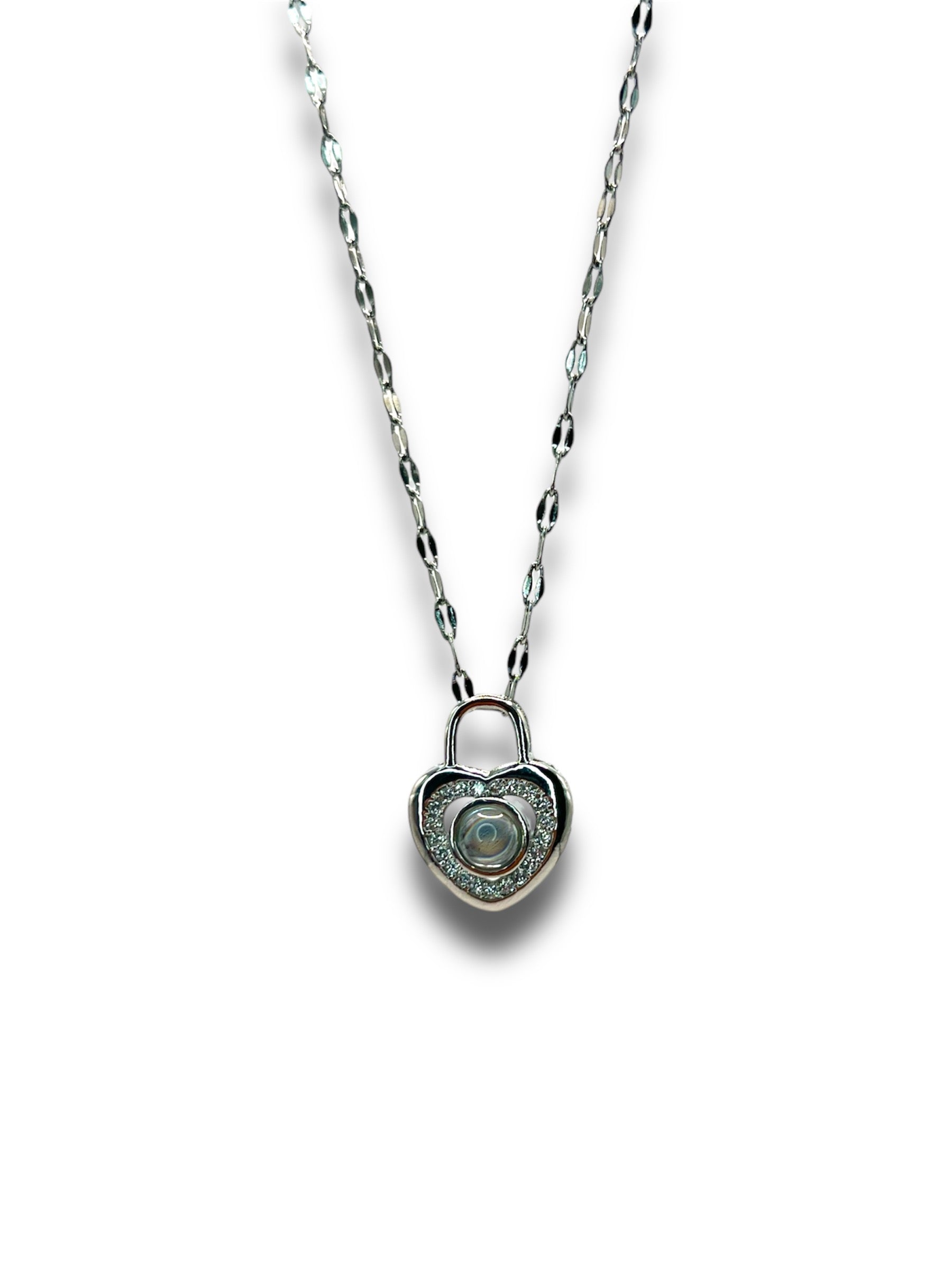 Heart Lock 100 Language I Love You Necklace Necklace Precious Jewels