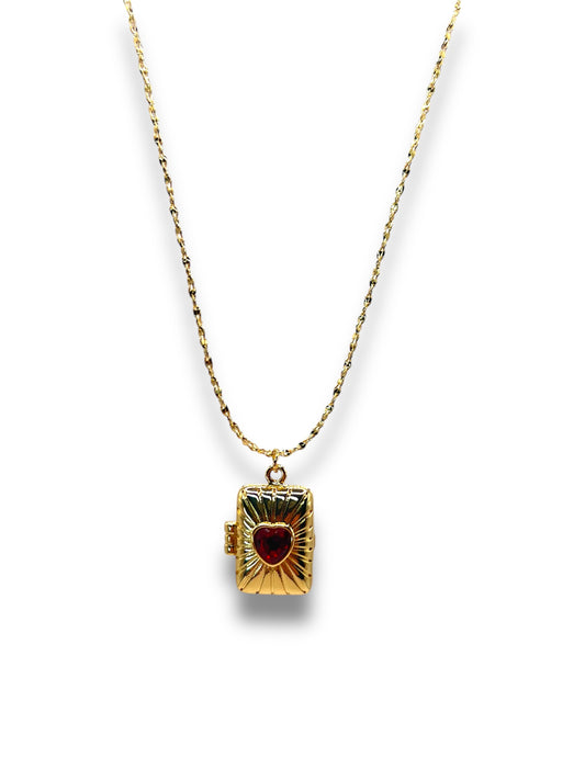 Book Locket Necklace Necklace Precious Jewels