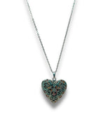 Heart Locket Necklace Necklace Precious Jewels Silver