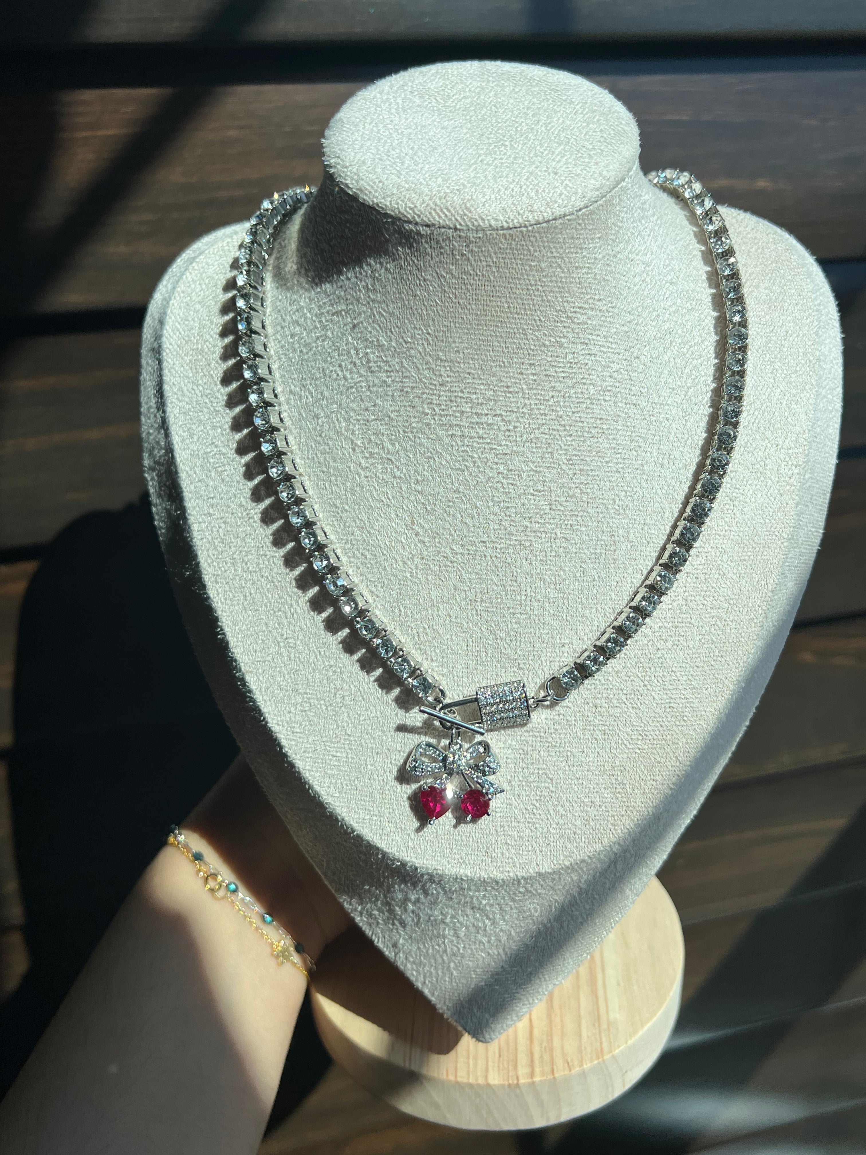 Cherry Bling Necklace