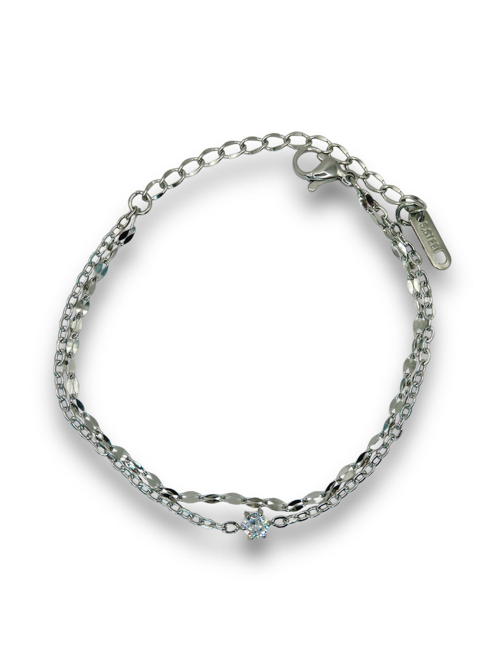 Delicate Duo Chain Bracelet bracelet Precious Jewels Silver