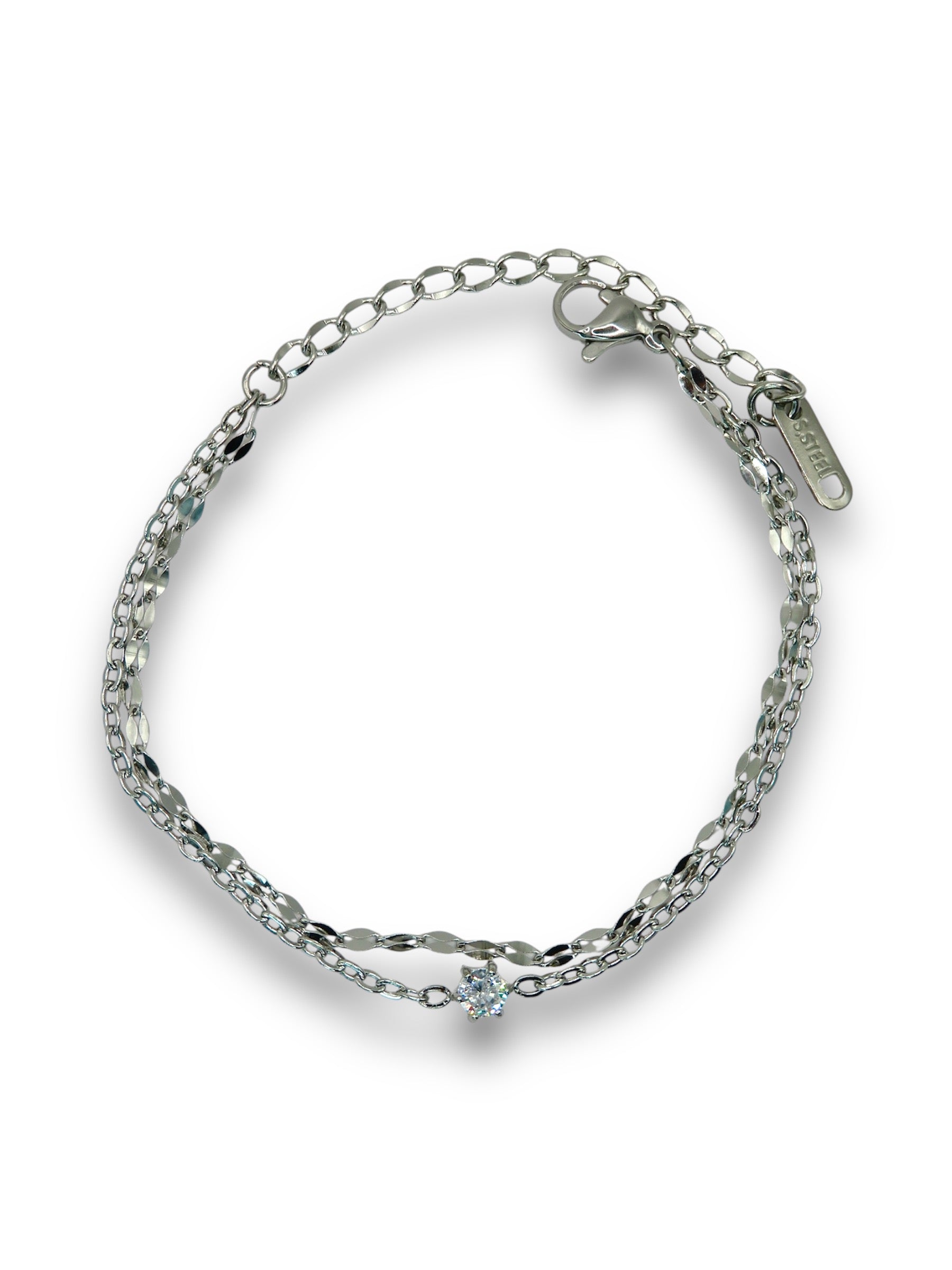 Delicate Duo Chain Bracelet bracelet Precious Jewels Silver