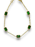 Bellatrix Bracelet bracelet Precious Jewels LLC Emerald Green Gold
