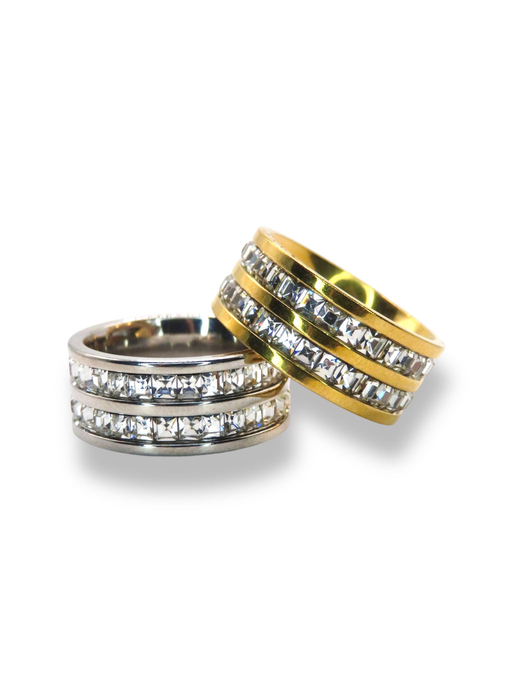 Luxe Triple Row Band ring Precious Jewels