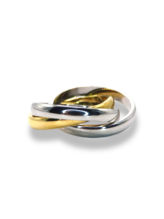 Two-Tone Intertwined Ring ring Precious Jewels