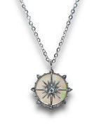 Celestial Compass Necklace Necklace Precious Jewels Silver