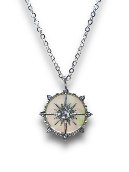 Celestial Compass Necklace Necklace Precious Jewels Silver