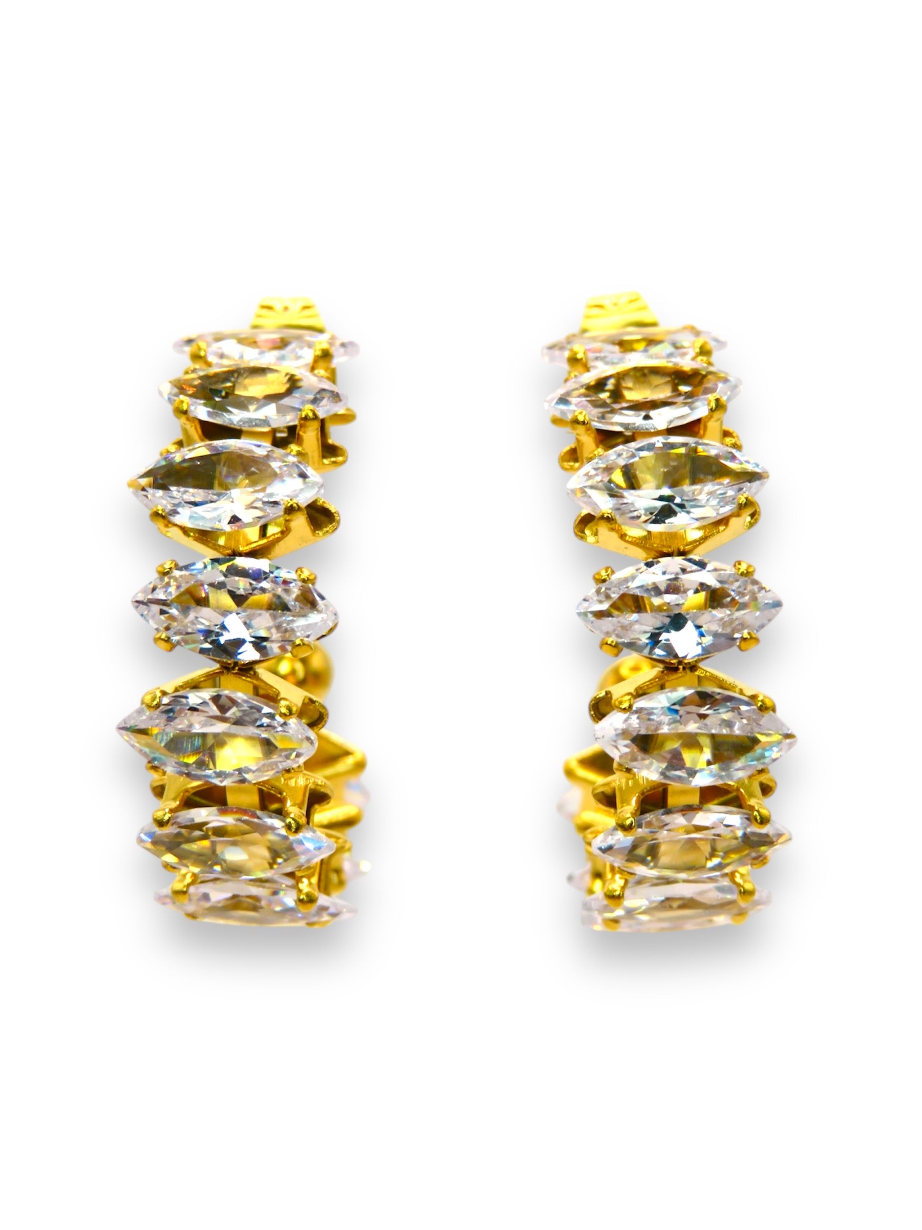 Bling Hoops earrings Precious Jewels