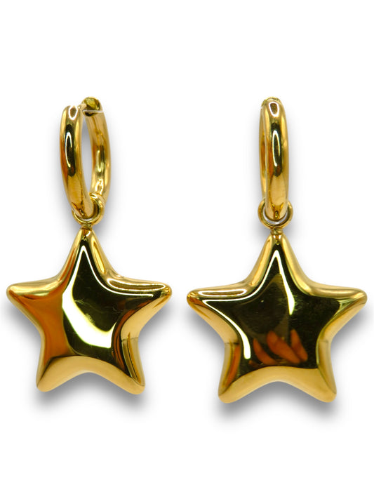 Balloon Star Earrings earrings Precious Jewels Gold