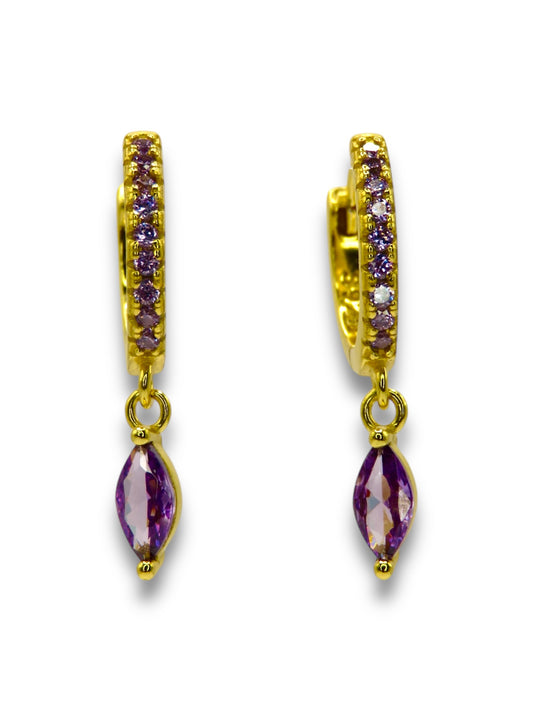 Aurora Drop Hoops earrings Precious Jewels