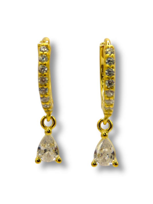 Crystal Dew Hoop Earrings earrings Precious Jewels LLC