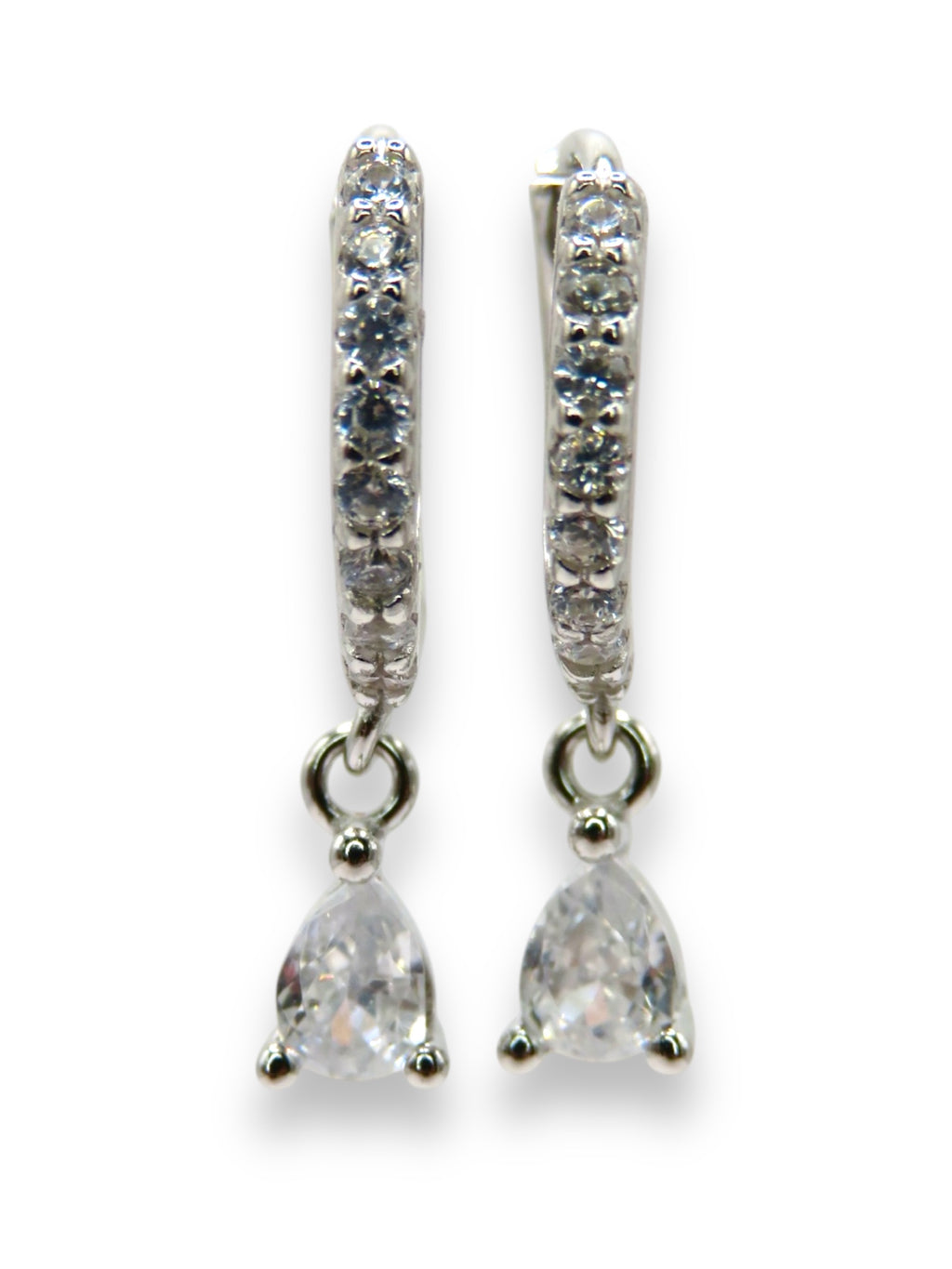 Crystal Dew Hoop Earrings earrings Precious Jewels LLC