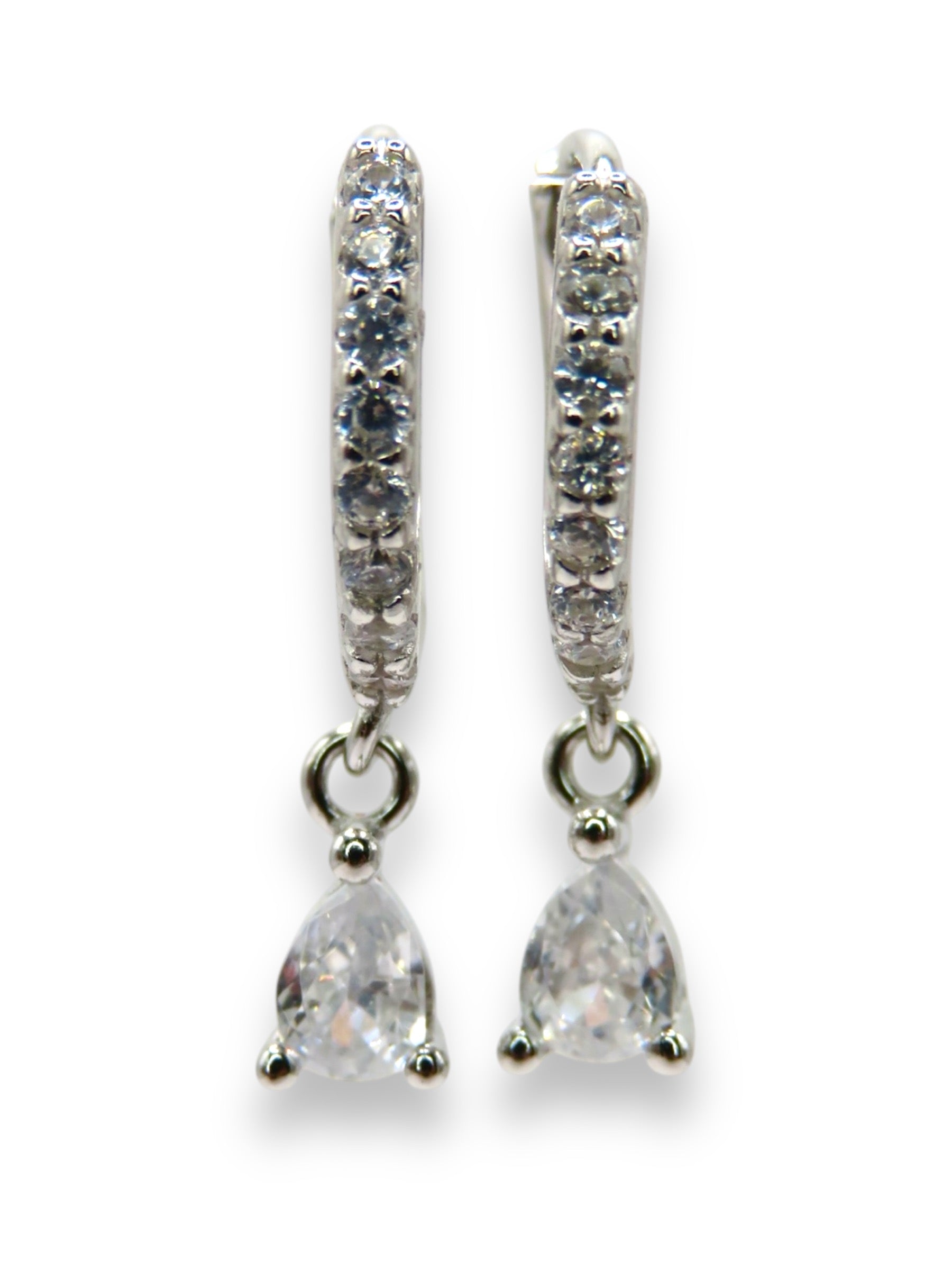 Crystal Dew Hoop Earrings earrings Precious Jewels LLC