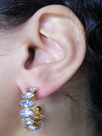 Bling Hoops earrings Precious Jewels