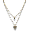 Mariposa Butterfly Layered Necklace Necklace Precious Jewels Gold