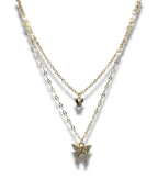 Mariposa Butterfly Layered Necklace Necklace Precious Jewels Gold