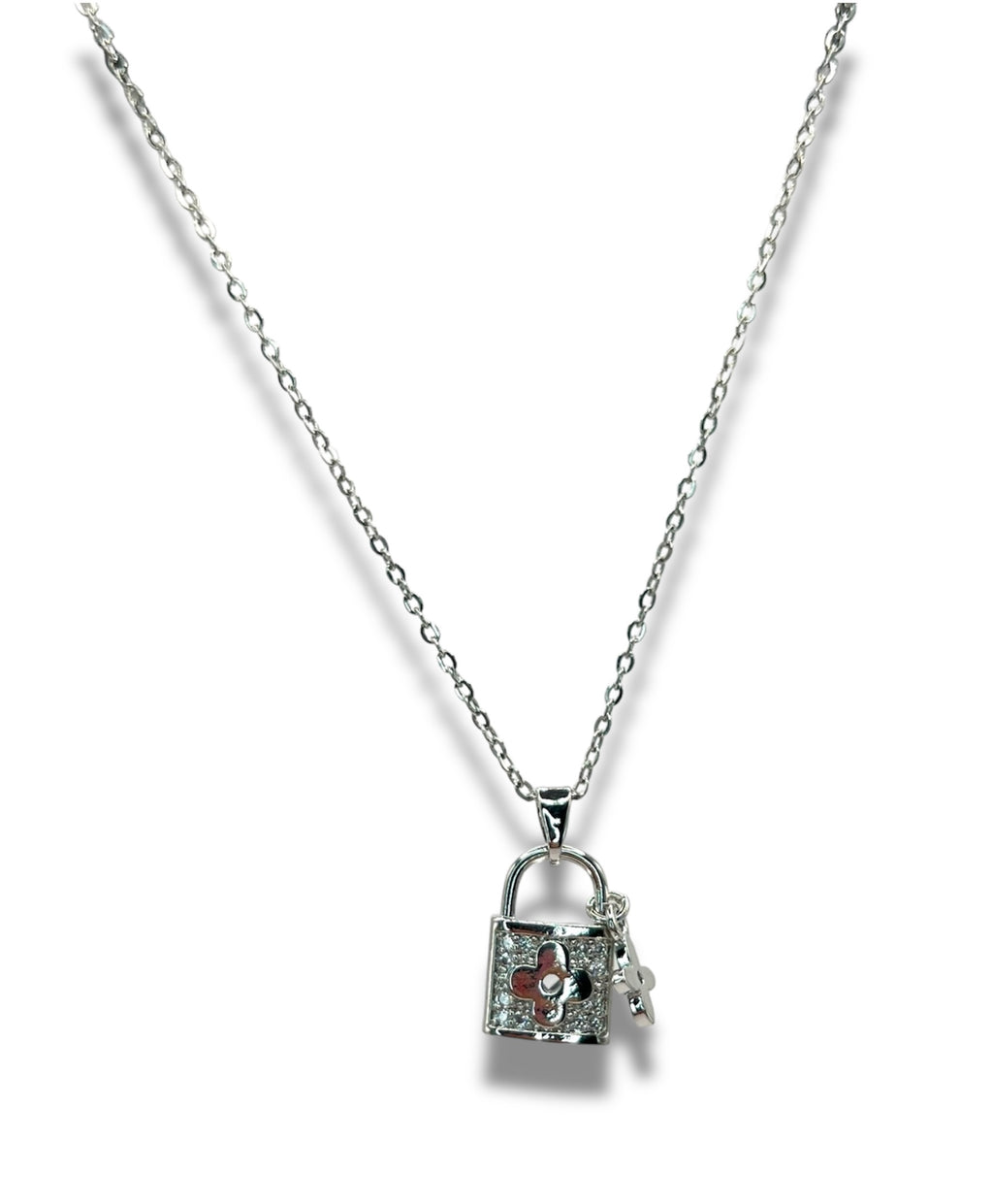 Locked In Necklace Necklace Precious Jewels Silver