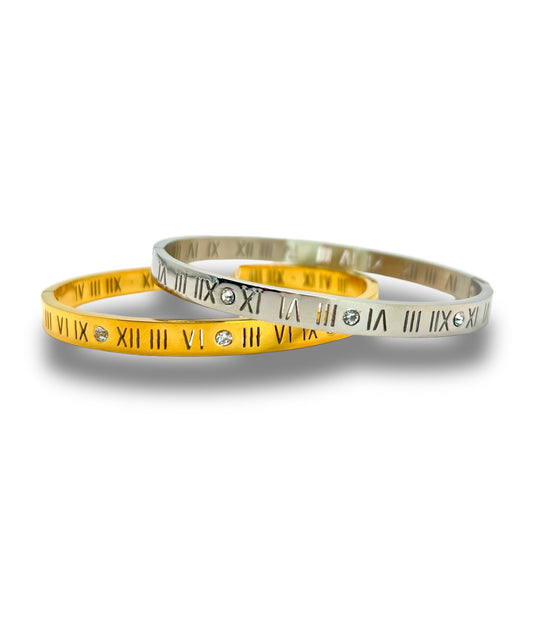 Roman Numeral Bangle bangle Precious Jewels