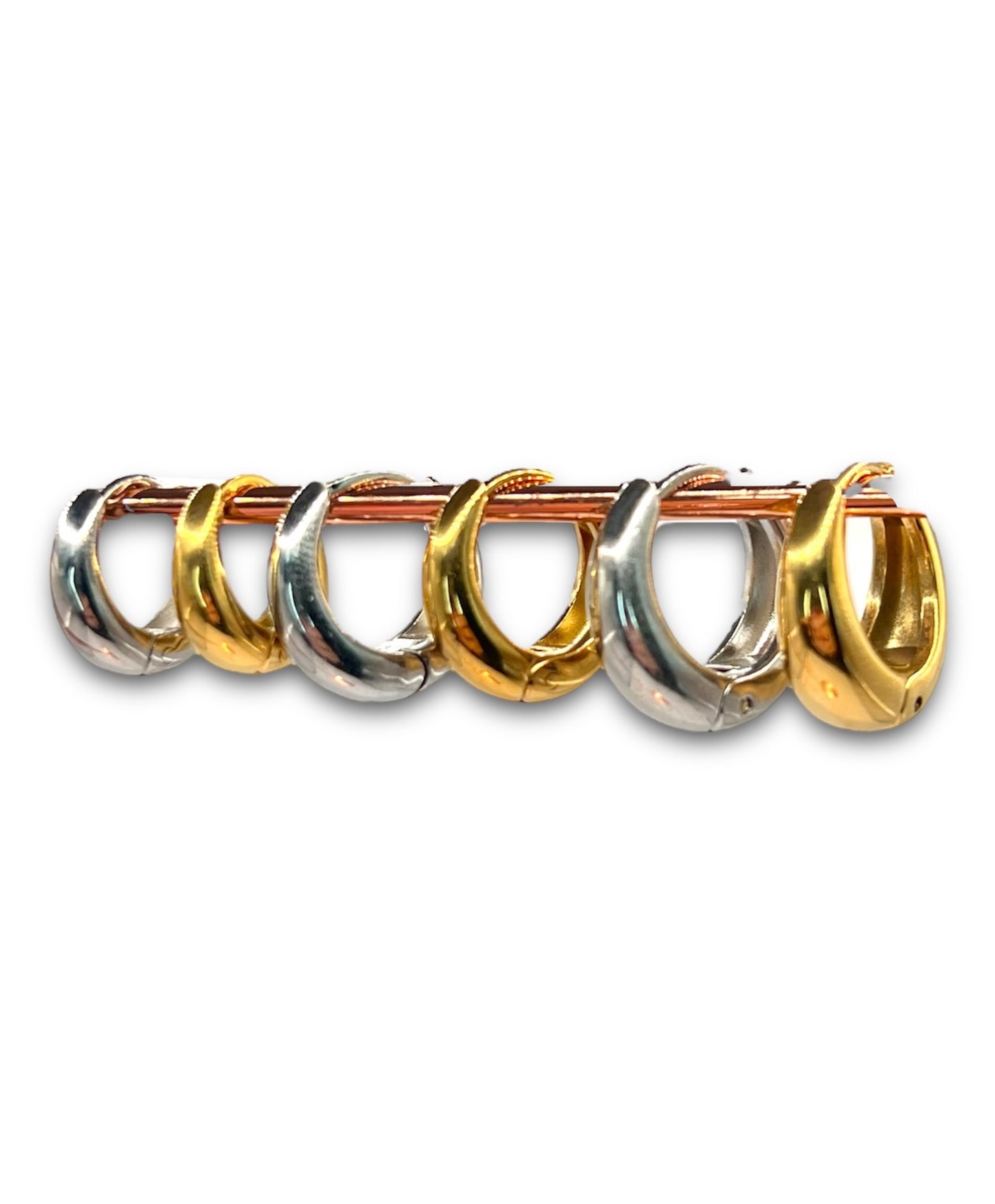 Chunky Hoops earrings Precious Jewels